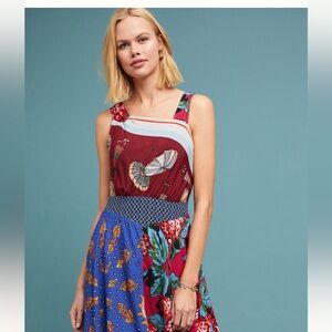 Anthropology moulinette soeurs assemetrical Mildred dress